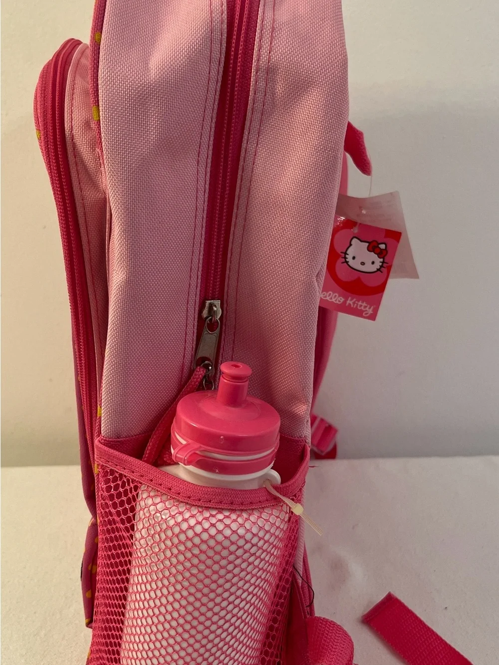 Vintage Hello Kitty Pink and Yellow Kids School Backpack